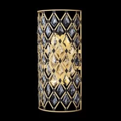 Windsor 345W02FGMB 2-Light Wall Sconce - French Gold/Matte Black -Hanging Lighting 345W02FGMB 1