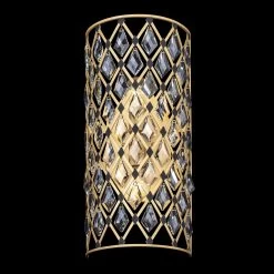 Windsor 345W02FGMB 2-Light Wall Sconce - French Gold/Matte Black -Hanging Lighting 345W02FGMB 7
