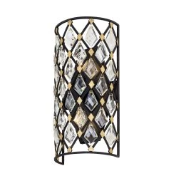 Windsor 345W02SCBHG 2-Light Wall Sconce - Carbon/Havana Gold -Hanging Lighting 345W02SCBHG 4