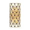 Windsor 345W02SFGMB 2-Light Wall Sconce - French Gold/Matte Black -Hanging Lighting 345W02SFGMB
