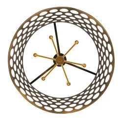 Bailey 346P06MBFG 6-Light Pendant Light - Matte Black/French Gold 11 Bailey 346P06MBFG 6-Light Pendant Light - Matte Black/French Gold -Hanging Lighting 346P06MBFG 3