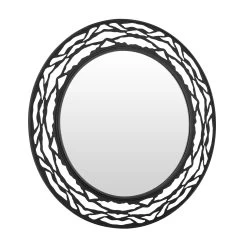 Kato 348MI33CB 33-in Round Mirror - Carbon -Hanging Lighting 348MI33CB 1