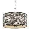 Kato 348P06CB 6-Light Pendant Light - Carbon Black 1 Kato 348P06CB 6-Light Pendant Light - Carbon Black -Hanging Lighting 348P06CB