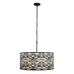 Kato 348P06CB 6-Light Pendant Light - Carbon Black -Hanging Lighting 348P06CB 1