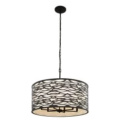 Kato 348P06CB 6-Light Pendant Light - Carbon Black -Hanging Lighting 348P06CB 3