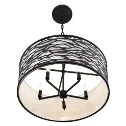 Kato 348S05CB 5-Light Ceiling Light - Carbon Black -Hanging Lighting 348S05CB 3