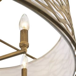 Kato 348S06HG 6-Light Ceiling Light - Havana Gold -Hanging Lighting 348S06HG 4