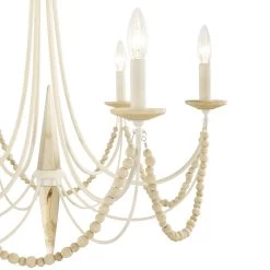 Brentwood 350C06CW 6-Light Chandelier - Country White 11 Brentwood 350C06CW 6-Light Chandelier - Country White -Hanging Lighting 350C06CW 2