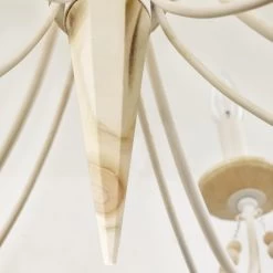 Brentwood 350C06CW 6-Light Chandelier - Country White 13 Brentwood 350C06CW 6-Light Chandelier - Country White -Hanging Lighting 350C06CW 4