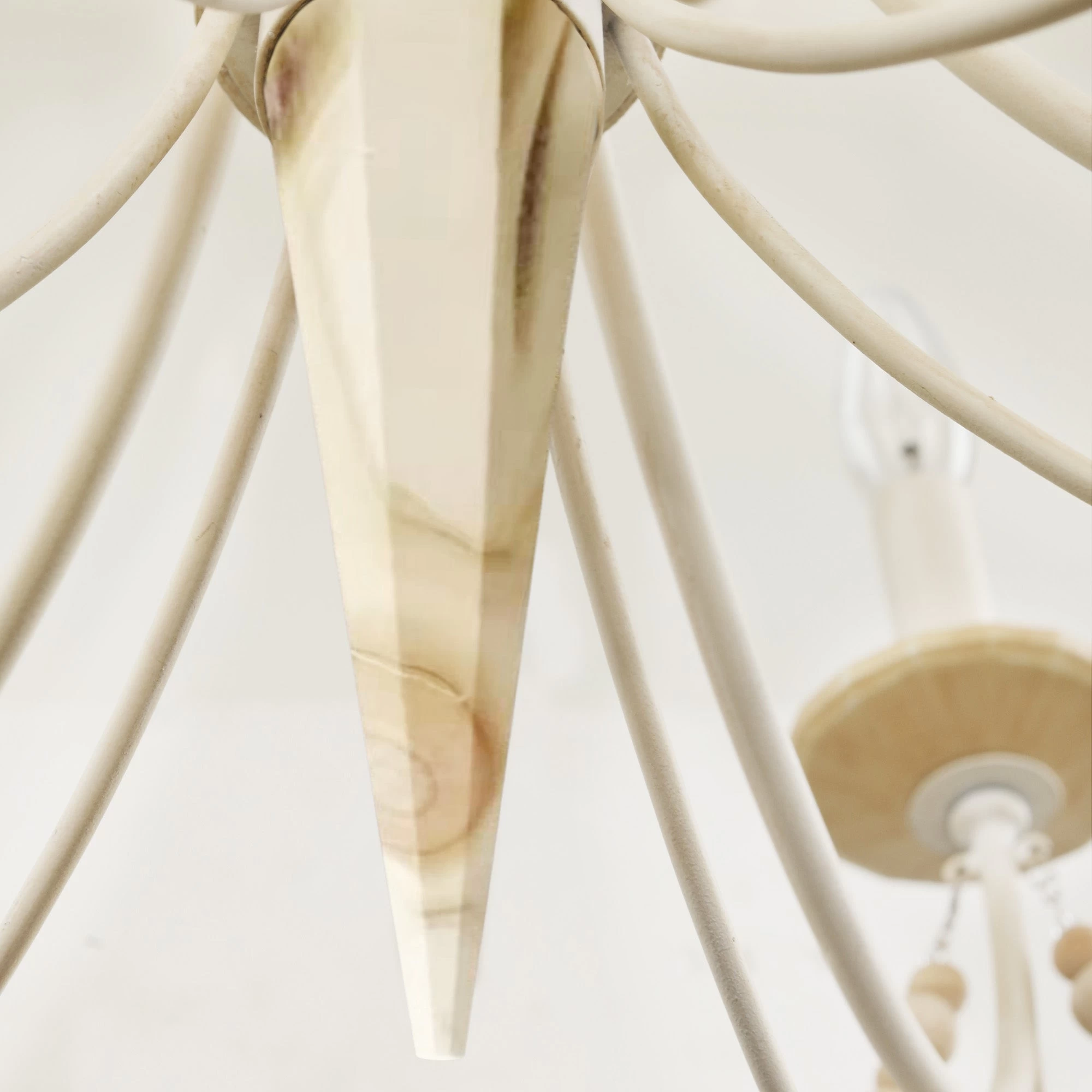 Brentwood 350C06CW 6-Light Chandelier - Country White 7 Brentwood 350C06CW 6-Light Chandelier - Country White - Image 5