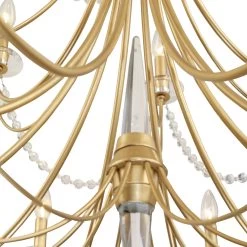 Brentwood 350C08FG 8-Light Chandelier - French Gold -Hanging Lighting 350C08FG 5
