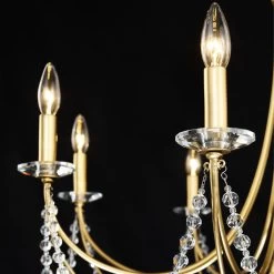 Brentwood 350C08FG 8-Light Chandelier - French Gold -Hanging Lighting 350C08FG 6