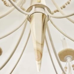 Brentwood 350C10CW 10-Light Chandelier - Country White 14 Brentwood 350C10CW 10-Light Chandelier - Country White -Hanging Lighting 350C10CW 2