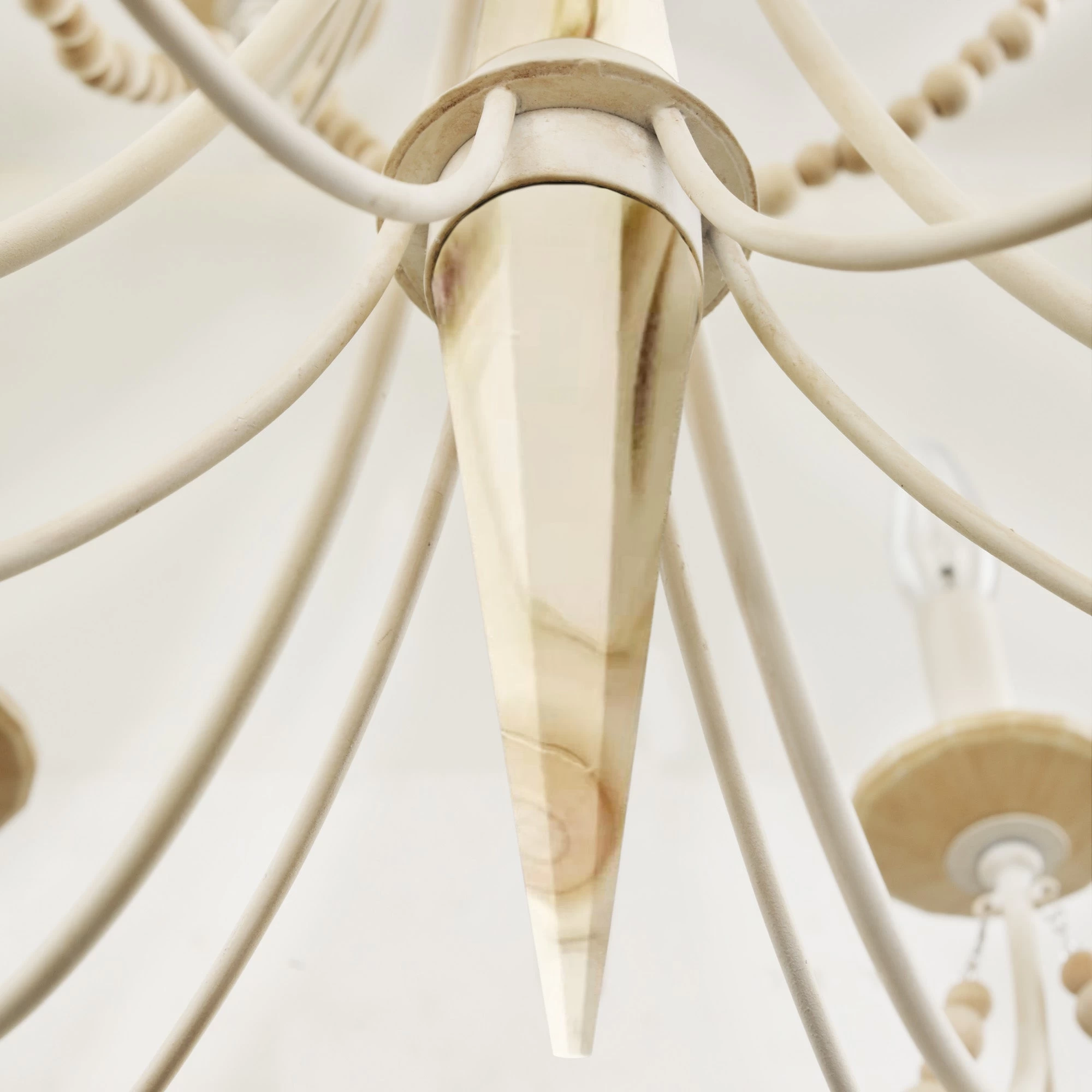 Brentwood 350C10CW 10-Light Chandelier - Country White 7 Brentwood 350C10CW 10-Light Chandelier - Country White - Image 5