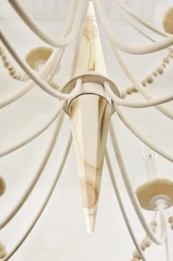 Brentwood 350C10CW 10-Light Chandelier - Country White 13 Brentwood 350C10CW 10-Light Chandelier - Country White -Hanging Lighting 350C10CW 2fullframe