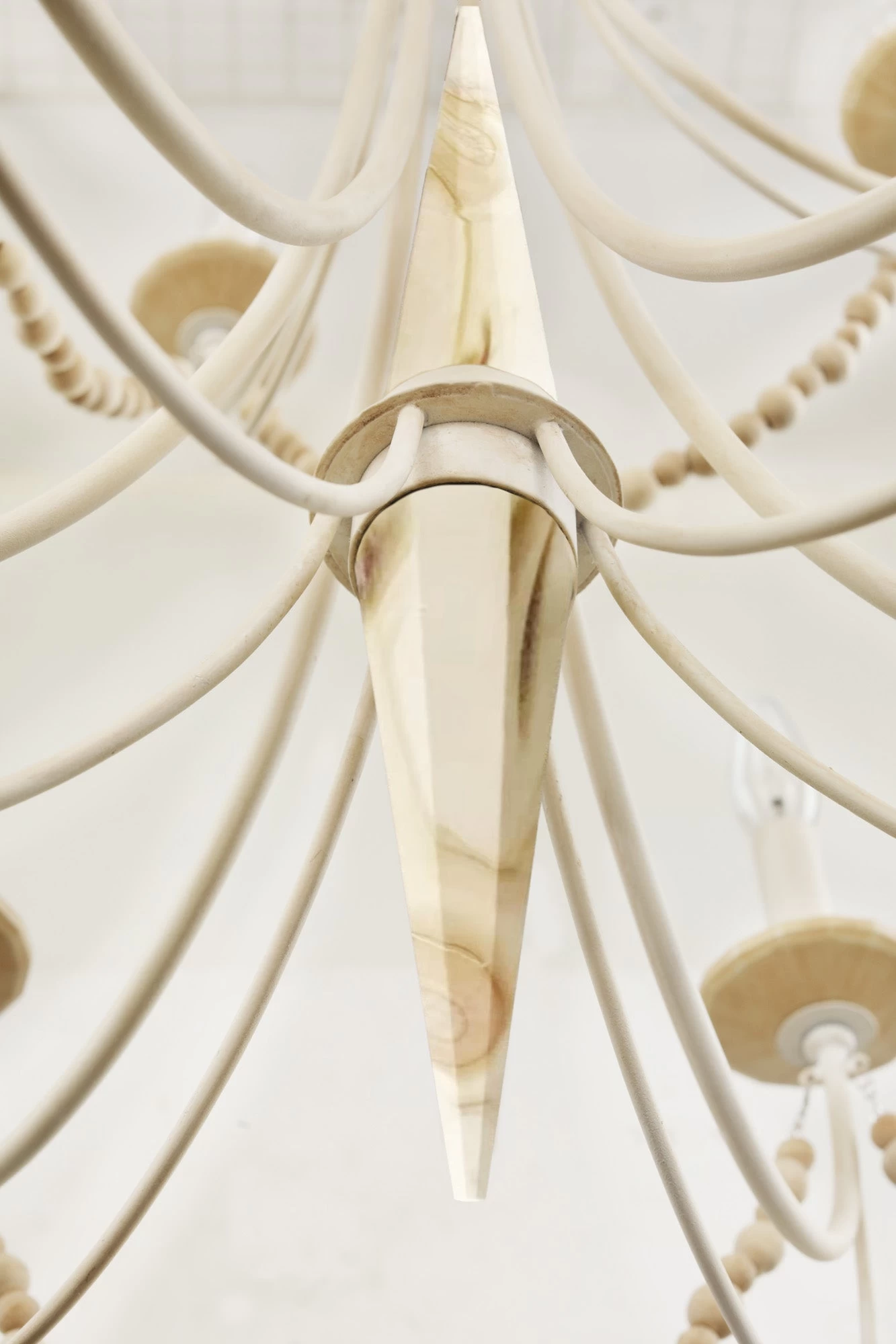 Brentwood 350C10CW 10-Light Chandelier - Country White 6 Brentwood 350C10CW 10-Light Chandelier - Country White - Image 4