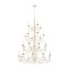 Brentwood 350C28CW 28-Light Chandelier - Country White -Hanging Lighting 350C28CW