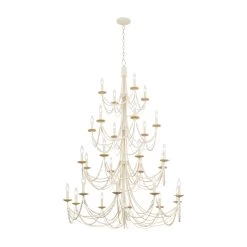 Brentwood 350C28CW 28-Light Chandelier - Country White