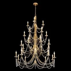 Brentwood 350C28FG 28-Light Chandelier - French Gold -Hanging Lighting 350C28FG