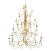 Brentwood 350C28FG 28-Light Chandelier - French Gold -Hanging Lighting 350C28FG 1