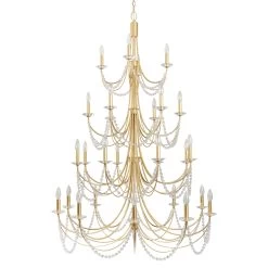 Brentwood 350C28FG 28-Light Chandelier - French Gold -Hanging Lighting 350C28FG 4