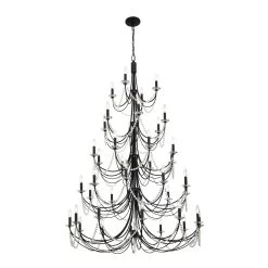 Brentwood 350C40CB 40-Light Chandelier - Carbon -Hanging Lighting 350C40CB 2