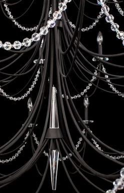 Brentwood 350C40CB 40-Light Chandelier - Carbon -Hanging Lighting 350C40CB Detail 2