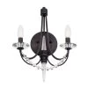 Brentwood 350W02CB 2-Light Wall Sconce - Carbon Black -Hanging Lighting 350W02CB 3