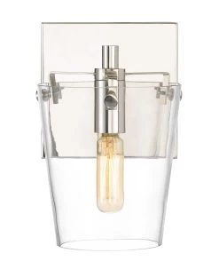 Arlo 351B01BLPN 1-Light Vanity Light - Black/Polished Nickel 9 Arlo 351B01BLPN 1-Light Vanity Light - Black/Polished Nickel -Hanging Lighting 351B01BLPN 2