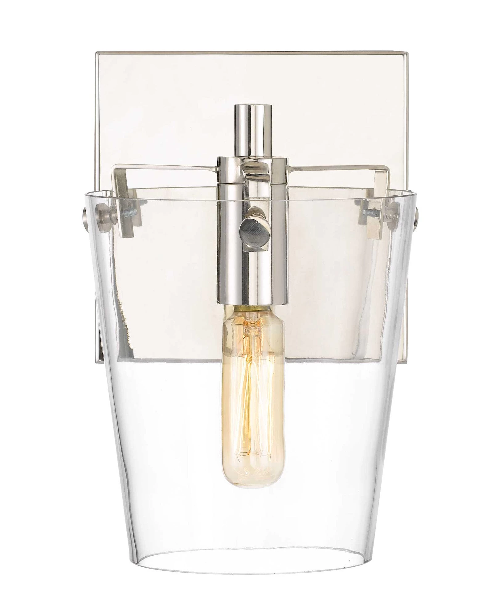 Arlo 351B01BLPN 1-Light Vanity Light - Black/Polished Nickel 5 Arlo 351B01BLPN 1-Light Vanity Light - Black/Polished Nickel - Image 3