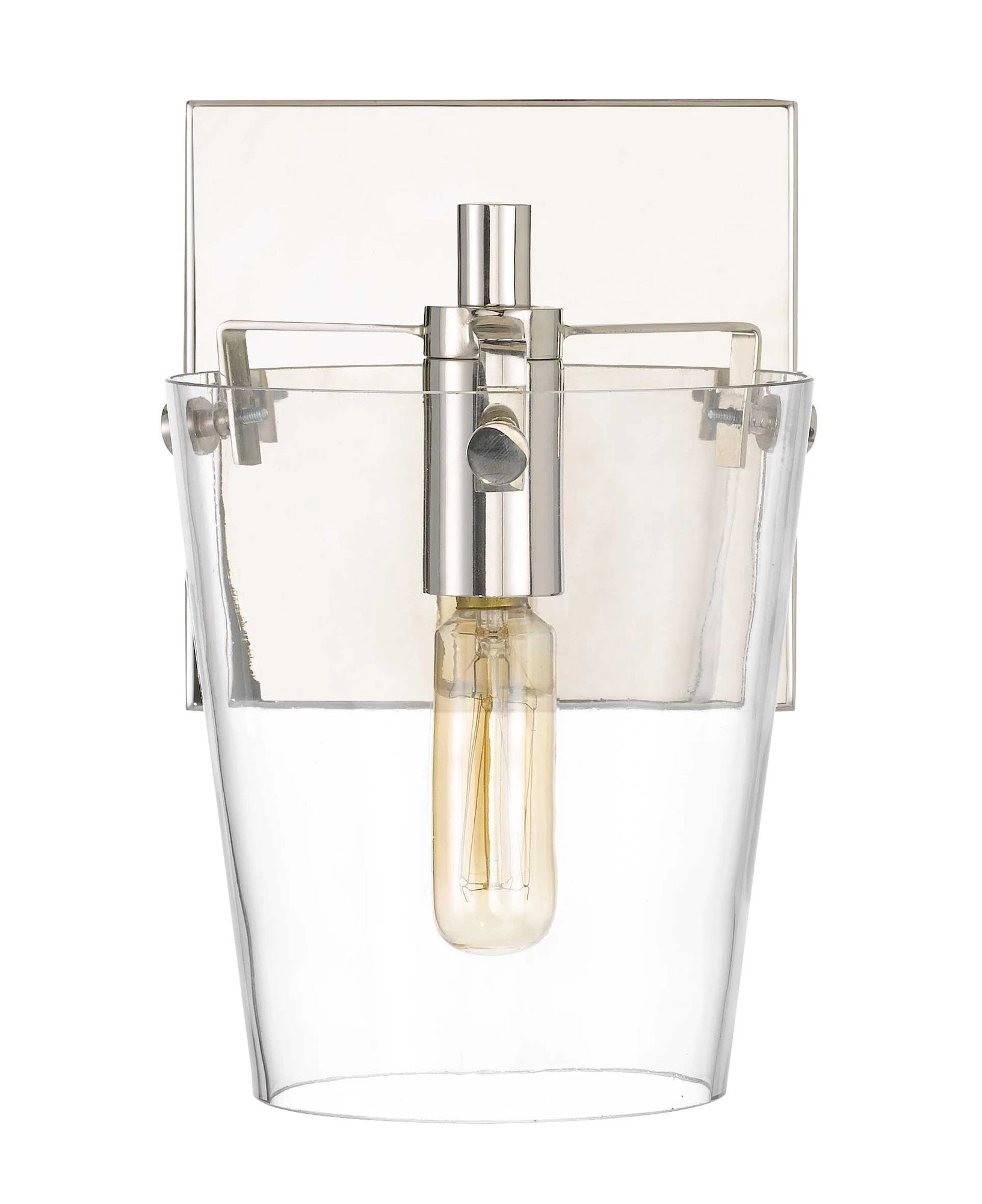 Arlo 351B01BLPN 1-Light Vanity Light - Black/Polished Nickel 3 Arlo 351B01BLPN 1-Light Vanity Light - Black/Polished Nickel