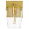 Arlo 351B01BLSB 1-Light Vanity Light - Black/Satin Brass