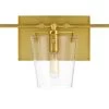 Arlo 351B03BLSB 3-Light Vanity Light - Black/Satin Brass