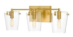 Arlo 351B03BLSB 3-Light Vanity Light - Black/Satin Brass -Hanging Lighting 351B03BLSB 2