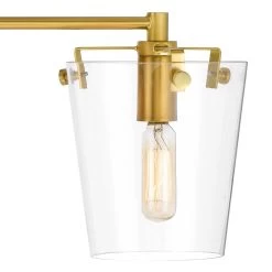 Arlo 351B03BLSB 3-Light Vanity Light - Black/Satin Brass -Hanging Lighting 351B03BLSB 4