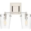 Arlo 351K02BLPN 2-Light Vanity Light - Black/Polished Nickel -Hanging Lighting 351K02BLPN