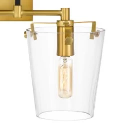 Arlo 351K02BLSB 2-Light Vanity Light - Black/Satin Brass -Hanging Lighting 351K02BLSB 3