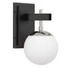 Allie 352B01BLPN 1-Light Vanity Light - Black/Polished Nickel -Hanging Lighting 352B01BLPN 4