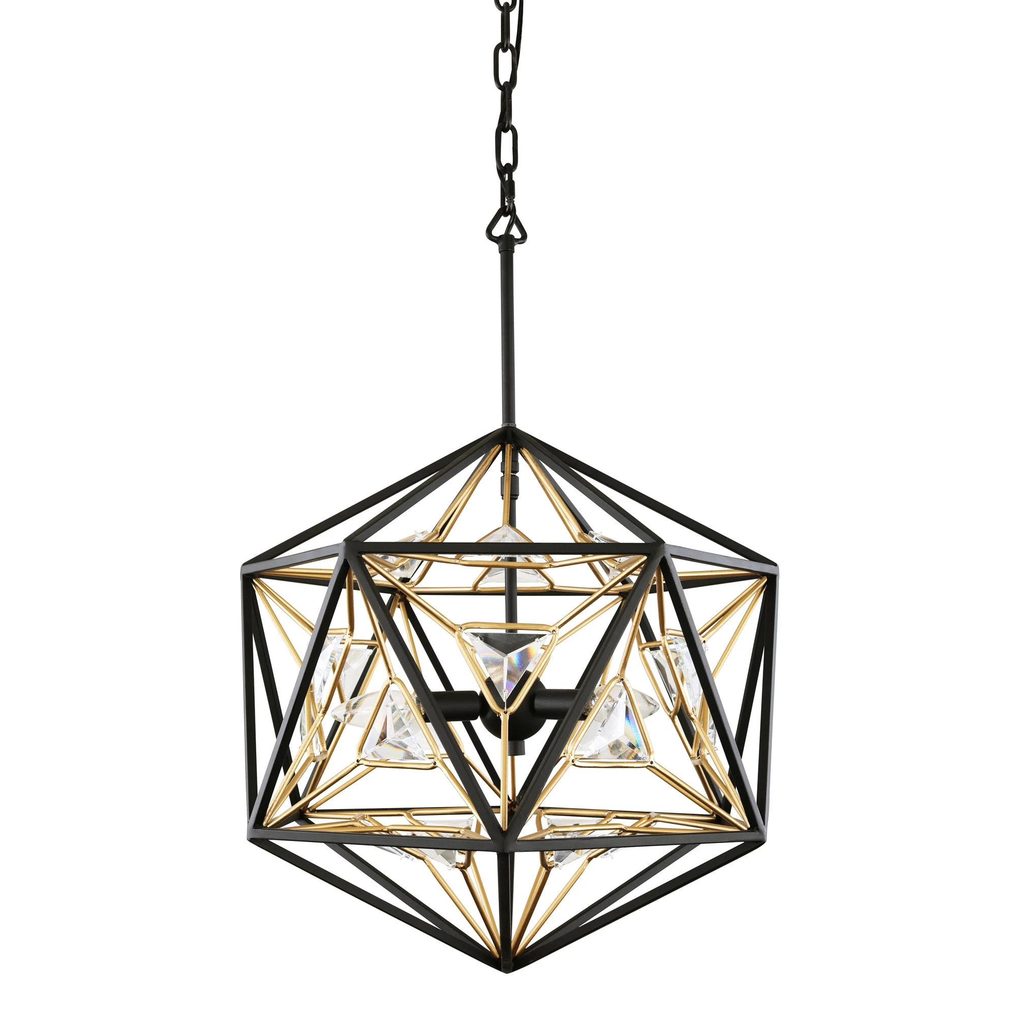 Marcia 353P03MBFG 3-Light Pendant Light - Matte Black/French Gold 3 Marcia 353P03MBFG 3-Light Pendant Light - Matte Black/French Gold