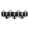 Darden 354B03MBCH 3-Light Vanity Light - Matte Black/Painted Chrome -Hanging Lighting 354B03MBCH