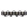 Darden 354B04MBCH 4-Light Vanity Light - Matte Black/Painted Chrome -Hanging Lighting 354B04MBCH