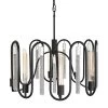 Darden 354P08MBCH 8-Light Pendant Light - Matte Black/Painted Chrome -Hanging Lighting 354P08MBCH