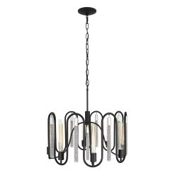 Darden 354P08MBCH 8-Light Pendant Light - Matte Black/Painted Chrome 9 Darden 354P08MBCH 8-Light Pendant Light - Matte Black/Painted Chrome -Hanging Lighting 354P08MBCH 2