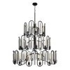 Darden 354P36MBCH 36-Light Pendant Light - Matte Black/Painted Chrome -Hanging Lighting 354P36MBCH