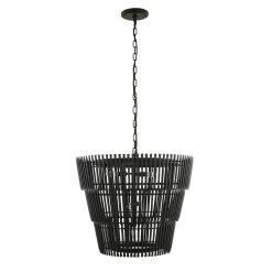 Apollo 355P06CB 6-Light Pendant Light - Carbon Black -Hanging Lighting 355P06MB 3