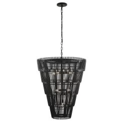 Apollo 355P08CB 8-Light Pendant Light - Carbon Black