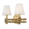Nevis 360B02FG 2-Light Vanity Light - French Gold -Hanging Lighting 360B02FG 1