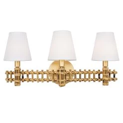Nevis 360B03FG 3-Light Vanity Light - French Gold -Hanging Lighting 360B03FG