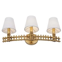 Nevis 360B03FG 3-Light Vanity Light - French Gold -Hanging Lighting 360B03FG 3