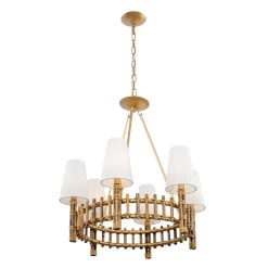 Nevis 360C06FG 6-Light Chandelier - French Gold 13 Nevis 360C06FG 6-Light Chandelier - French Gold -Hanging Lighting 360C06FG
